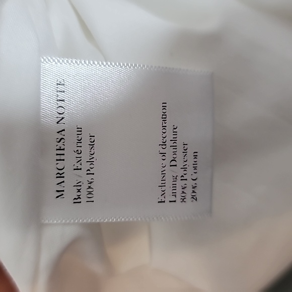 NWT Marchesa Notte size 8 white swiss dot layered tiered dress - Picture 16 of 16